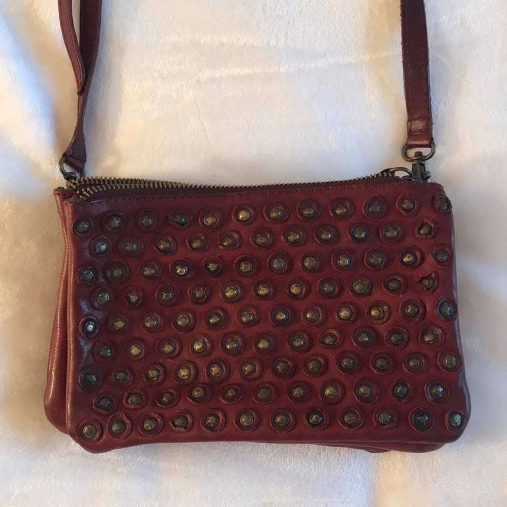 FRYE studded leather cross body ♥️